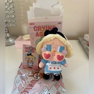 CRYBABY Crying Again Series Vinyl Face Plush She’s Alice Authentic Pop Mart